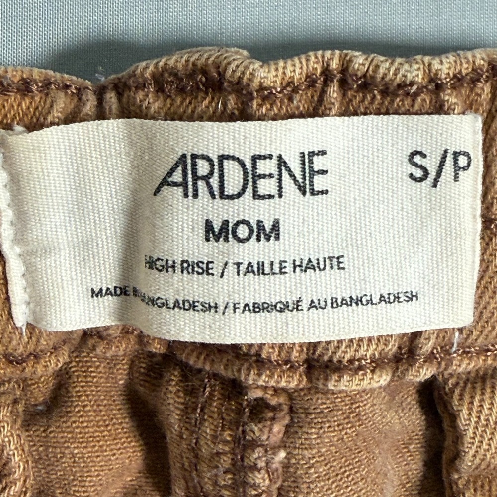 Women's Carpenter Mom Pants Brown Y2K Distressed‎ Stretch Ardene S/P 26x27" - Picture 5 of 10
